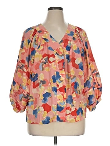 Sharagano 3/4 Sleeve Blouse (view 1)