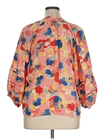 Sharagano 3/4 Sleeve Blouse (view 2)
