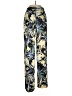 Zara Basic 100% Polyester Tropical Yellow Casual Pants Size M - photo 1