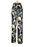 Zara Basic 100% Polyester Tropical Yellow Casual Pants Size M - photo 2