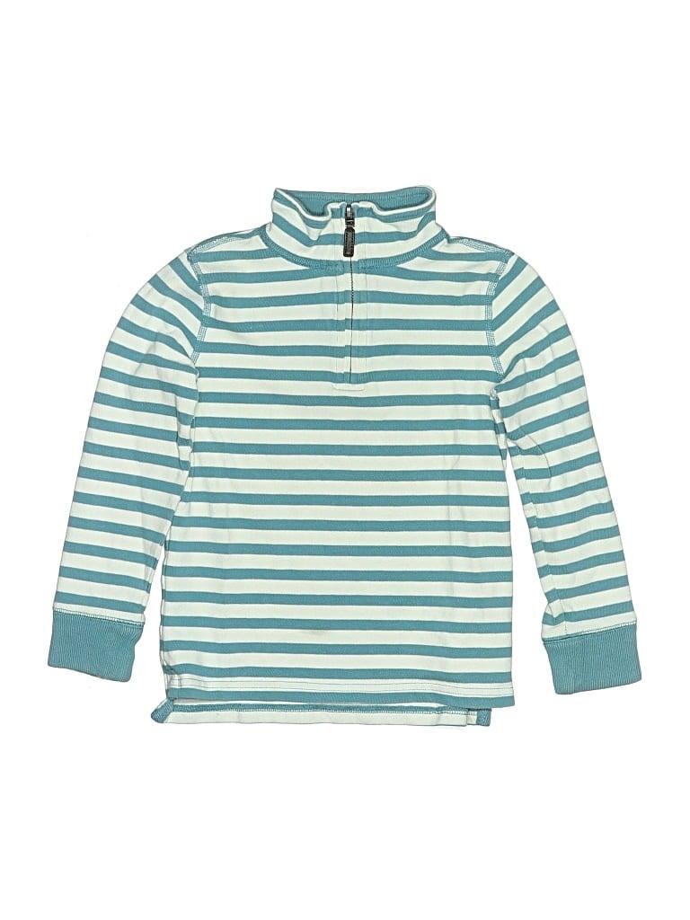 Pre-owned Crewcuts Kids' Long Sleeve Polo Shirt In Teal