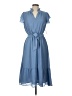 CeCe 100% Polyester Blue Casual Dress Size L - photo 1