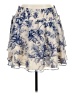 Express 100% Polyester Floral Blue Casual Skirt Size XL - photo 1
