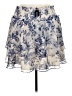 Express 100% Polyester Floral Blue Casual Skirt Size XL - photo 2