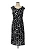 Connected Apparel Graphic Black Casual Dress Size 12 - photo 1