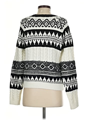 Hem & Thread Pullover Sweater (view 2)