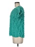 Notations Teal Short Sleeve Blouse Size M - photo 5