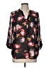 Kut from the Kloth 100% Polyester Floral Black 3/4 Sleeve Blouse Size M - photo 1
