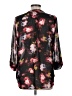 Kut from the Kloth 100% Polyester Floral Black 3/4 Sleeve Blouse Size M - photo 2