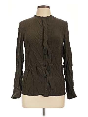 Zoa Long Sleeve Silk Top (view 1)