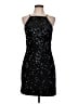 Express 100% Polyester Stars Black Cocktail Dress Size L - photo 1