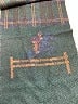 Burberry 100% Wool Plaid Teal Green Scarf One size - photo 3