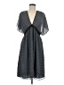 Max Studio 100% Polyester Chevron-herringbone Gray Casual Dress Size M - photo 1