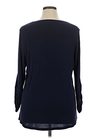 Lane Bryant Outlet 3/4 Sleeve T-Shirt (view 2)