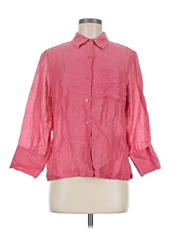 Coldwater Creek 3/4 Sleeve Button-Down Shirt (view 1)