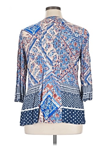 Tru Luxe Jeans 3/4 Sleeve Blouse (view 2)