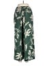 Angie 100% Rayon Tropical Green Casual Pants Size M - photo 2