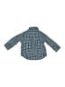 Tea 100% Cotton Plaid Green Long Sleeve Button-Down Shirt Size 12-18 mo - photo 2