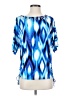 Ruby Rd. Blue Short Sleeve Blouse Size S - photo 1