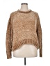 Philosophy Republic Clothing 100% Polyester Metallic Tan Pullover Sweater Size L - photo 1