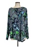 Kim Rogers Paisley Green Long Sleeve Blouse Size L - photo 1