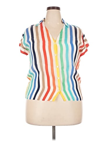 Alice + Olivia Short Sleeve Blouse (view 1)