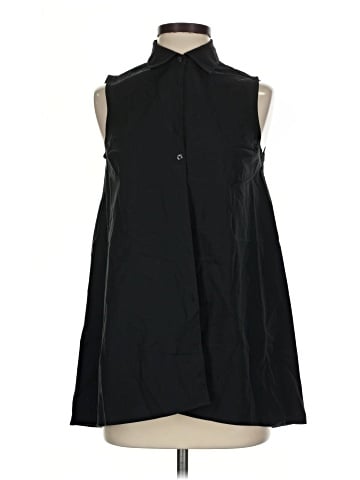 PaperWhite Sleeveless Button-Down Shirt (view 1)