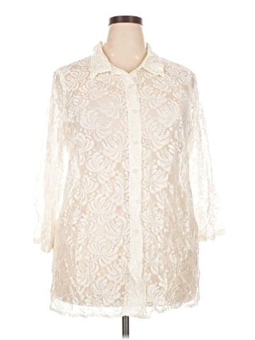 Roaman's 3/4 Sleeve Blouse (view 1)