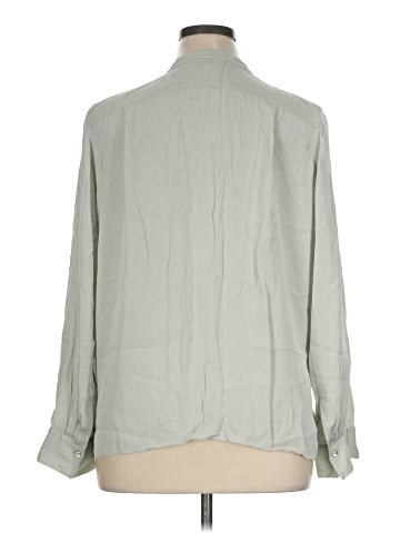 Vince. Long Sleeve Silk Top (view 2)