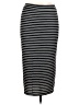 Atmosphere Stripes Black Casual Skirt Size 10 - photo 1