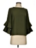 J.Crew 100% Polyester Green 3/4 Sleeve Blouse Size 2 (petite) - photo 1