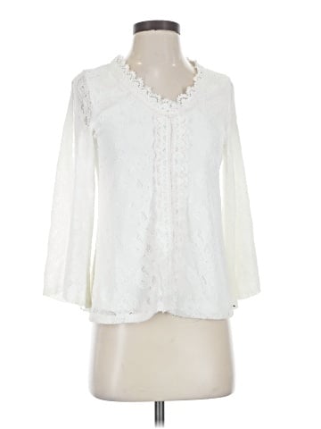 Cable & Gauge 3/4 Sleeve Blouse (view 1)