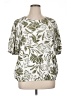 CeCe Green Short Sleeve Blouse Size XL - photo 1