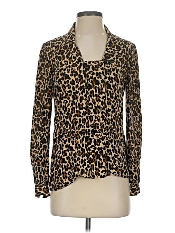 Tory Burch Long Sleeve Silk Top (view 1)