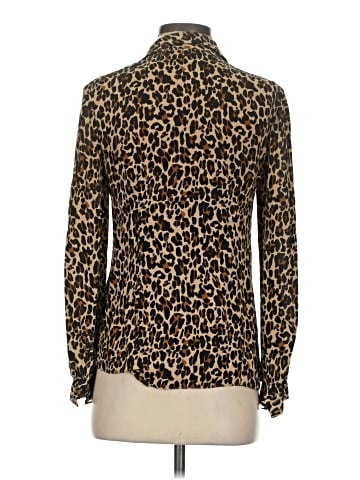 Tory Burch Long Sleeve Silk Top (view 2)