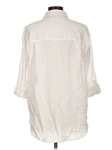 Gloria Vanderbilt 3/4 Sleeve Button-Down Shirt (view 2)