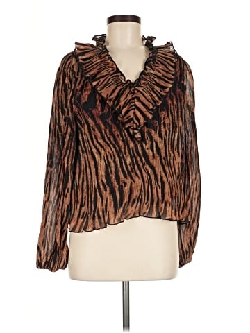 Ganni Long Sleeve Blouse (view 1)