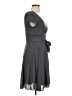 Ruby Rox Solid Gray Casual Dress Size L - photo 4