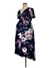 Pink Blush Floral Blue Casual Dress Size XL - photo 1
