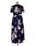 Pink Blush Floral Blue Casual Dress Size XL - photo 2