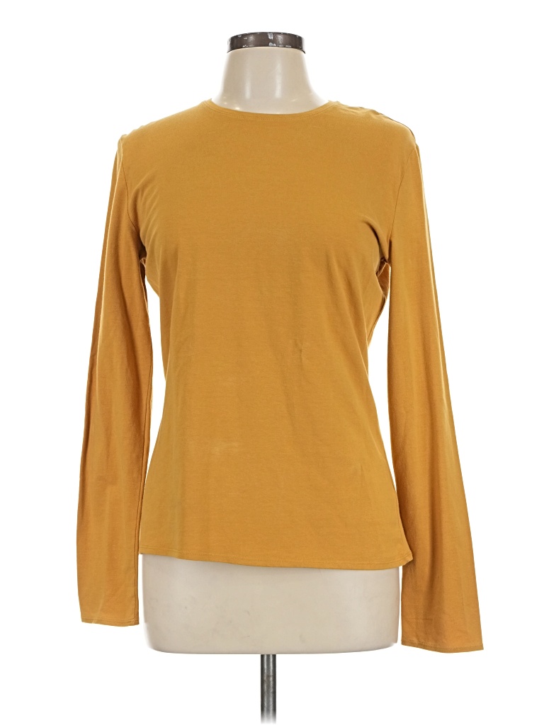 Pre-owned Mossimo Long Sleeve T-shirt In Gold