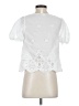 Unbranded 100% Polyester White Short Sleeve Blouse Size XS - photo 2