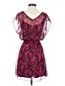Express 100% Polyester Animal Print Pink Cocktail Dress Size XS - photo 2