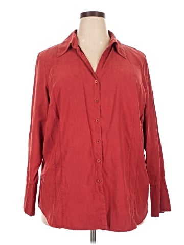 Worthington 3/4 Sleeve Button-Down Shirt (view 1)