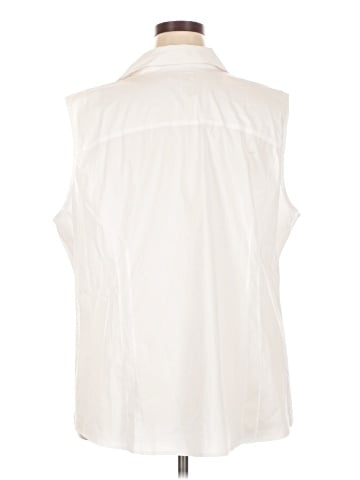Foxcroft Sleeveless Button-Down Shirt (view 2)