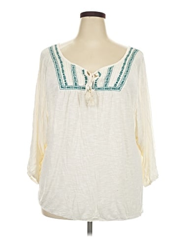 American Rag Cie 3/4 Sleeve Blouse (view 1)