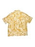 Zara Print Yellow Short Sleeve Button-Down Shirt Size 9 - photo 1