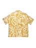 Zara Print Yellow Short Sleeve Button-Down Shirt Size 9 - photo 2