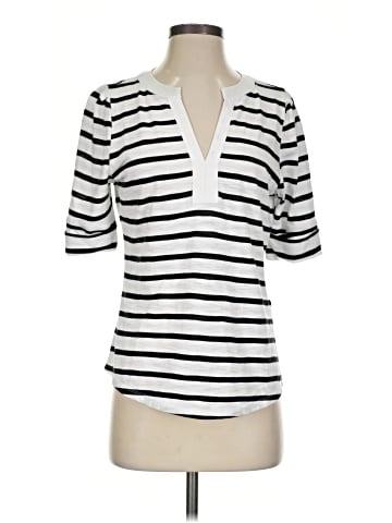 White House Black Market Short Sleeve Henley (view 1)
