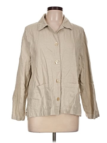 Kathie Lee 3/4 Sleeve Button-Down Shirt (view 1)